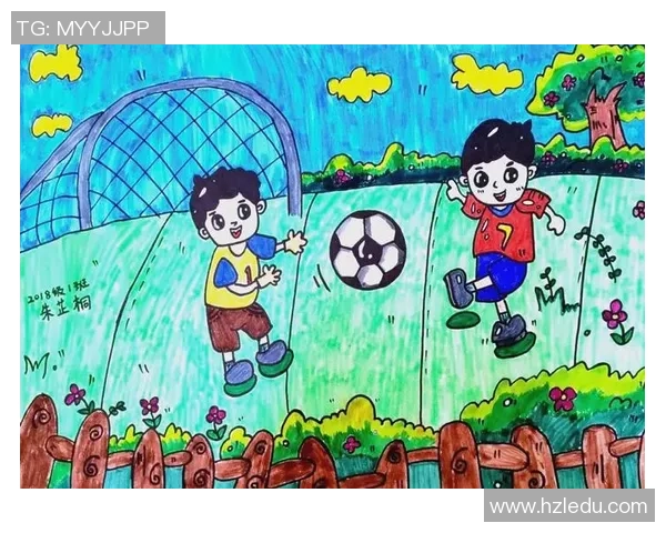 儿童足球创意画展现童趣与梦想的奇妙世界